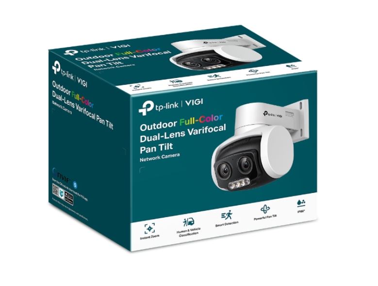 TP-Link VIGI 4MP C540V Outdoor Full-Color Dual-Lens Varifocal Pan Tilt Network Camera,Two-Way Audio, Smart Detection TP-Link VIGI 4MP C540V Outdoor Full-Color Dual-Lens Varifocal Pan Tilt Network Camera,Two-Way Audio, Smart Detection